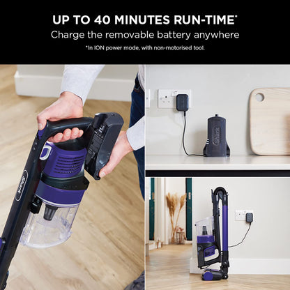 Shark Cordless Stick Vacuum Cleaner with Flexology, Anti Hair Wrap & Pet Tool – 40 min Runtime, Purple