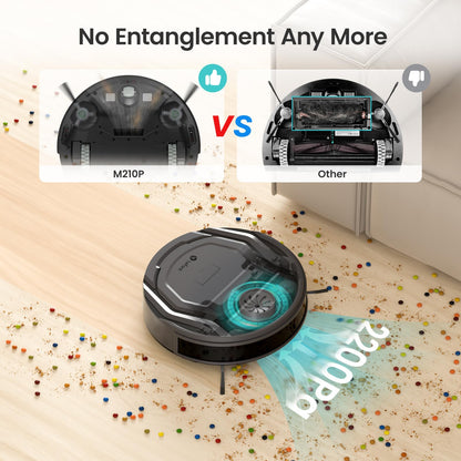 Lefant M210P Robot Vacuum – Slim Design, WiFi & Remote Control, Pet Hair & Hard Floor Cleaning