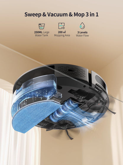 HONITURE G20 PRO Robot Vacuum & Mop – 4,500Pa Suction, App & Voice Control