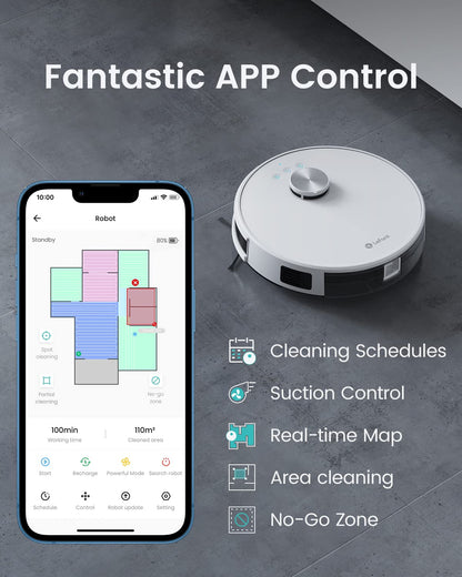 Lefant M1 Robot Vacuum & Mop – 5500Pa, Laser Navigation, App Control