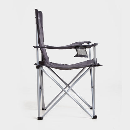 Eurohike Peak Folding Chair – Lightweight, Portable with Drinks Holder & Arm Rests – Grey