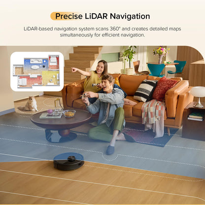 Roborock Q7 M5 Robot Vacuum and Mop – 10,000Pa Suction, Smart LiDAR Navigation, Black