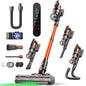 Fieety V9 Cordless Stick Vacuum Cleaner – 50KPA, 600W, 65-Min Runtime, Touchscreen, Anti-Tangle