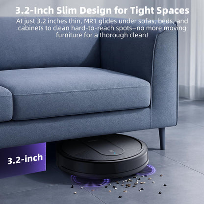 MONSGA 3-in-1 Robot Vacuum & Mop – 3000Pa Suction, 140 Min Runtime, App & Voice Control